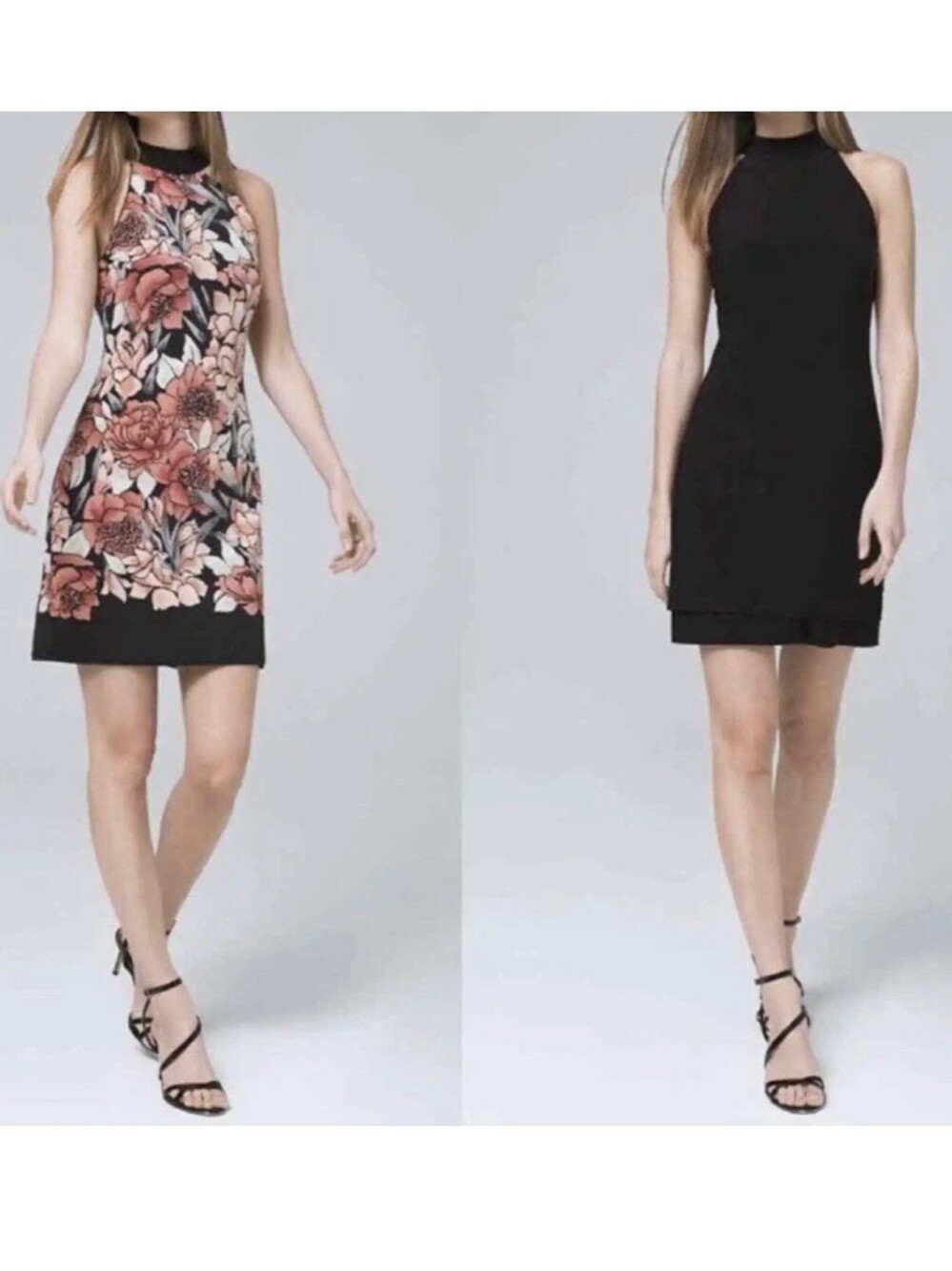 White House Black Market Reversible Halter Dress- Petite XS